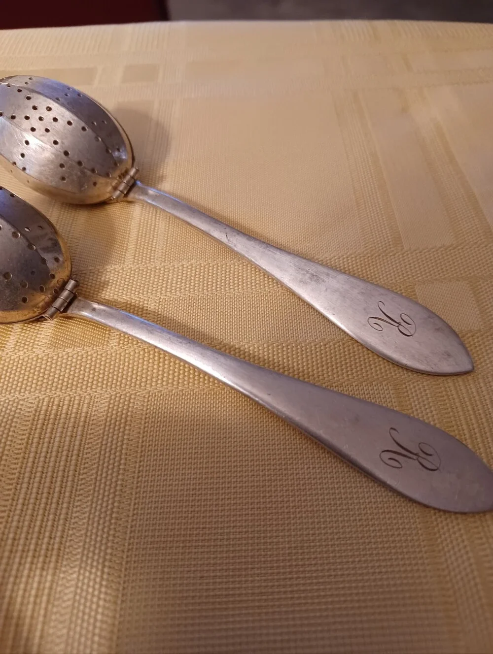 Vintage Silver Plated Tea Strainers